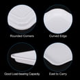 thumbnail image 3 of Uxcell 9.4x7" Fast Food Tray, Plastic Serving Tray Reusable Multi-Purpose Rectangle Tray White, 3 of 5