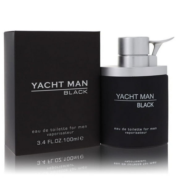 Yacht Man Black by Myrurgia Eau De Toilette Spray 3.4 oz for Men - Brand New