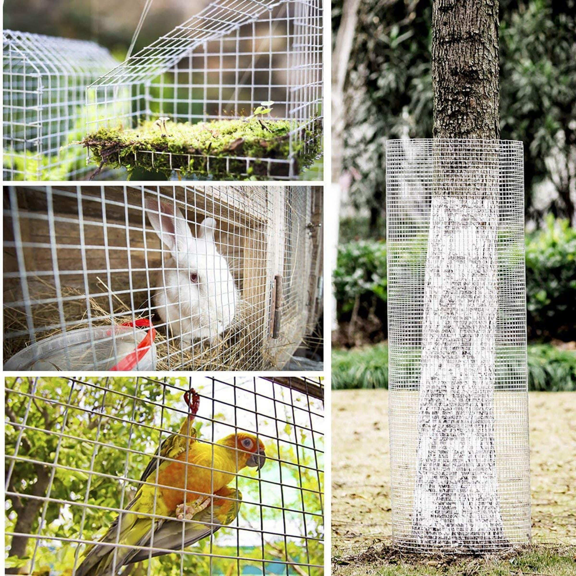 BOFANG Galvanized Hardware Cloth Roll,1/4" Mesh 3ft x 100ft 23 Gauge for Garden & Animals
