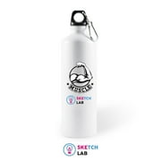 SketchLab White sports bottle for sublimation 20 oz (box of 4, 8 and 60 units)gifts and stationery. Blanck heat press transfer, sublimation