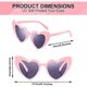 thumbnail image 3 of 9 Pairs Heart Shaped Sunglasses Vintage Heart Sunglasses Women Retro Glasses for Shopping Travel Party Accessories, 3 of 3