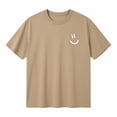 thumbnail image 5 of T Shirts for Men 2026 Summer Casual Short Sleeve Crewneck Smile Face Printed Tee Shirt Streetwear, 5 of 5