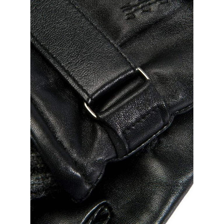 Dents Henley Touch Screen Hairsheep Leather Gloves - Black
