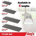 thumbnail image 4 of AIREX Fitline 200 Premium Exercise Mat - Home Workout Mat for Rehabilitation, Strength Training, Exercise 79" x 31.5", Slate Grey, No Hanging Grommets, 4 of 4