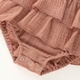 thumbnail image 6 of Newborn Baby Girl Clothes Ruffle Cotton Romper Bodysuit One-Piece Jumpsuit Outfit 3M 6M 12M 18M, 6 of 6