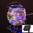thumbnail image 1 of Guirnalda de luces solares para jardines exteriores e interiores: iluminación decorativa con cable de cobre LED resistente al agua para jardines, vallas, barbacoas, bodas y Navidad (8 diseños, 20 metr, 1 of 5