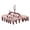 Morandi powder, variant on Plastic Multiple Clip Garment Hanger Foldable Designs For Small Space