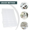 thumbnail image 5 of 24 Grid Clear Organizer Box Adjustable Dividers - Plastic Compartment Storage Container for Washi Tapes, Craft, Beads, Jewelry, Small Parts, 5 of 12