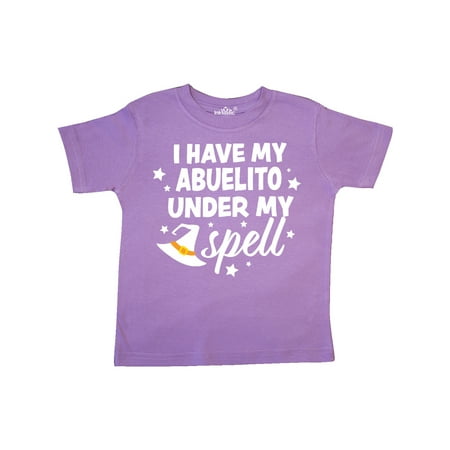 

Inktastic I Have My Abuelito Under My Spell with Cute Witch Hat Gift Toddler Boy or Toddler Girl T-Shirt
