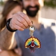 thumbnail image 7 of Jiibva Cute Turkey Key Cover PU Keychain with Playful Design Practical Key Holder Stylish Bag Charm Pendant, 7 of 7