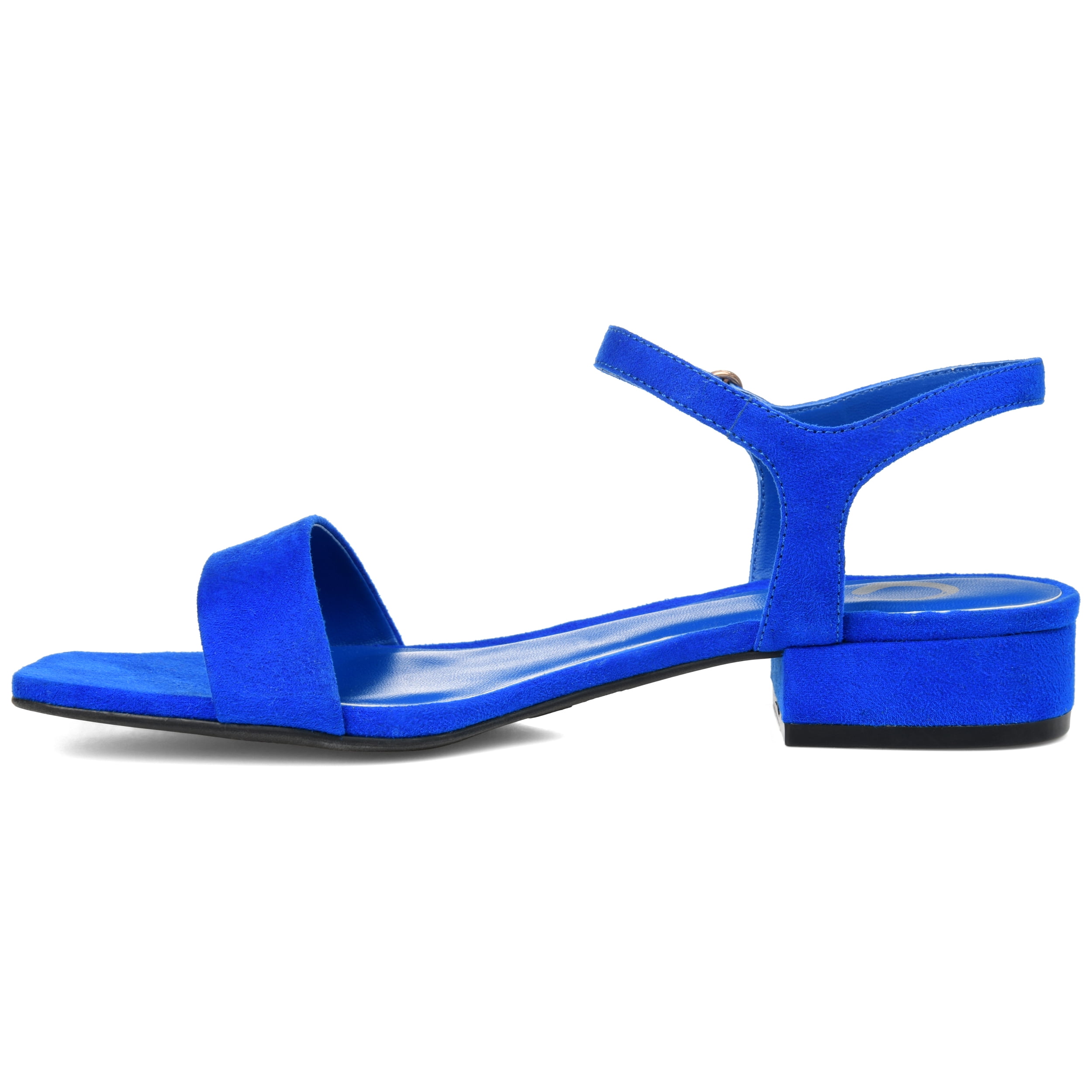 Journee Womens Beyla Open Square Toe Flat Sandals