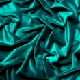 thumbnail image 2 of Ice Fabric Stretch Velvet Fabric by the Yard - 60" Wide Soft Stretchy Fabric for Sewing Clothes, Apparel, Costume, Crafts - 90% Polyester 10% Spandex - Teal - 2 Yards, 2 of 7