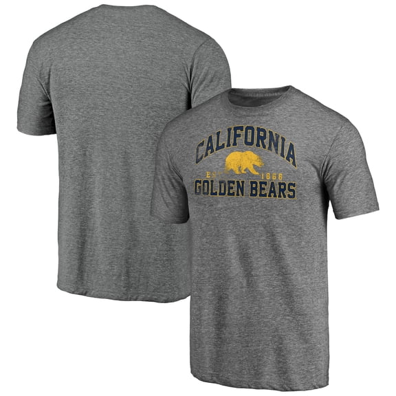 Men's Heather Gray Cal Bears Winners Podium Tri-Blend T-Shirt