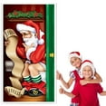 thumbnail image 6 of Christmas Door Cover Funny Santa Claus Door Cover Decoration Background Banner Xmas Door Banner Christmas Door Decoration, 6 of 8
