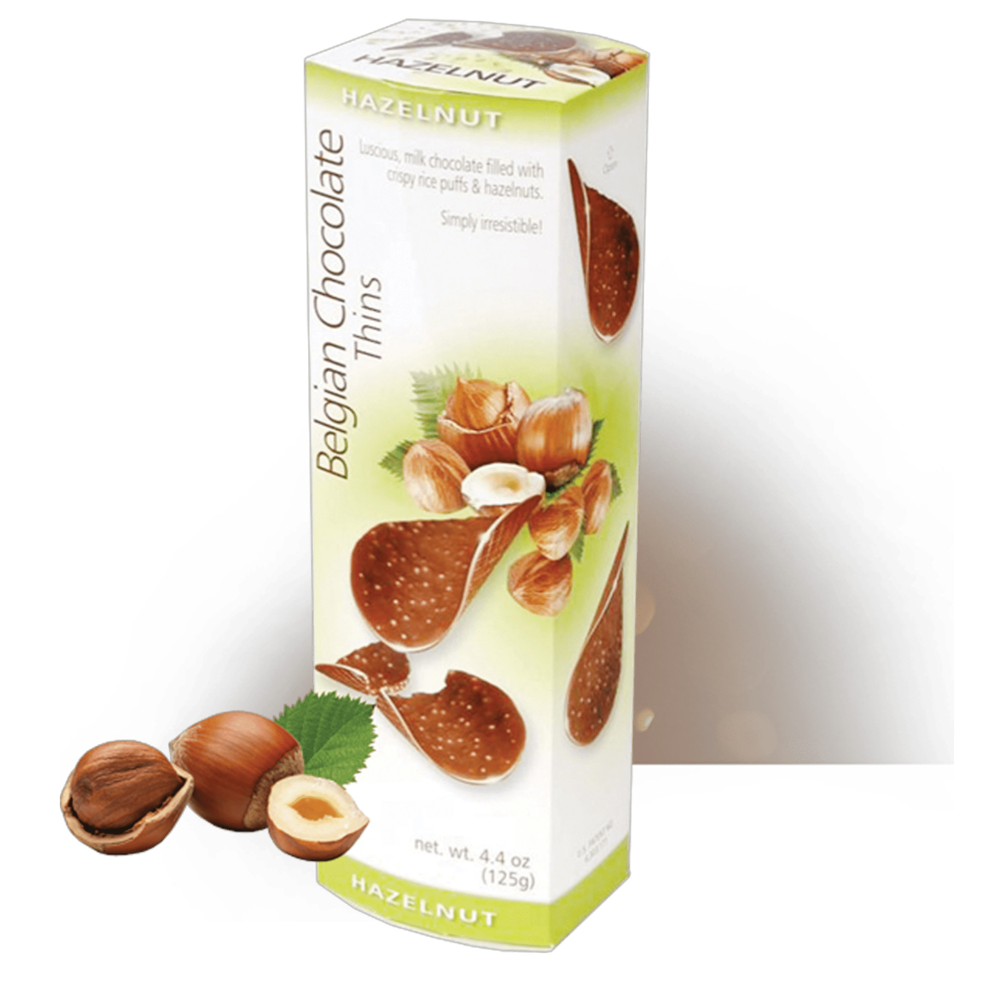 Royal Belgian Chocolate Thins Hazelnut 4.4oz NEW -2 Pack