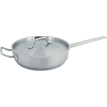 Update International (SSAU-7) 14" Induction Ready Stainless Steel Saute Pan w/Cover