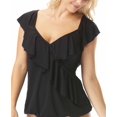 thumbnail image 2 of Contours Ruri Ruffled Tankini Top, 2 of 3
