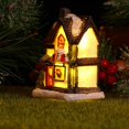 thumbnail image 2 of Maison de Village de Noël avec Lumière LED Résine Lumineuse Bâtiments, 2 of 4