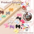 thumbnail image 3 of Uxcell 60 Pcs Polyester Mini Ribbon Bow with Pearl Ribbon Flowers Appliques for Craft DIY 1'' Dark Pink, 3 of 6