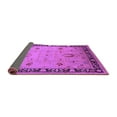 thumbnail image 2 of Ahgly Company Indoor Round Oriental Purple Industrial Area Rugs, 8' Round, 2 of 4