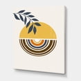 thumbnail image 3 of Designart ' Abstract Sun and Moon Leaves ' Modern Canvas Wall Art Print, 3 of 4