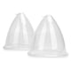 thumbnail image 1 of Guardurnaity Ventosa de vacío portátil para mujer, 1 par, 21cm, reemplazo de elevación profesional, máquina de ventosas, accesorios de pieza de Protección de la piel Blanco, 1 of 6