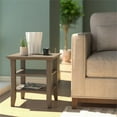 thumbnail image 3 of Trent Home Table d'Appoint Carré de Style Transitionnel en Bois de 19 Po, Gris, 3 of 11