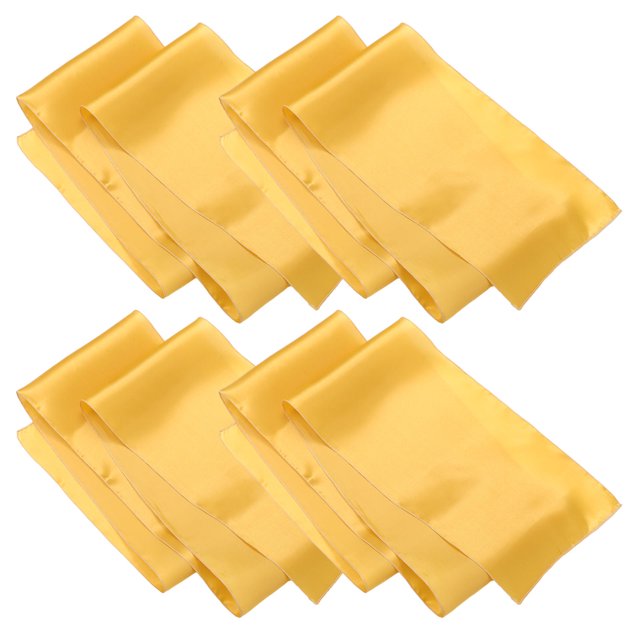 AURARMLET 4Ud Satin Table Runner Dorado Para De En Bodas Y Banquetes