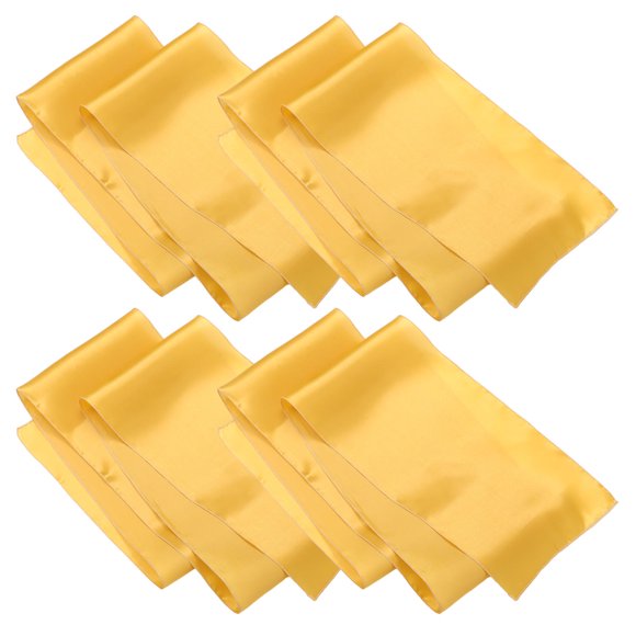 AURARMLET 4Ud Satin Table Runner Dorado Para De En Bodas Y Banquetes