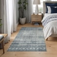 thumbnail image 3 of Bloom Rugs Washable Non-Slip 3x5 Rug - Teal / Ivory Geometric Area Rug for Living Room, Bedroom, Dining Room, and Kitchen - Exact size: 3' x 5', 3 of 10