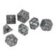 thumbnail image 1 of Dados poliédricos, 7 piezas, patrón grabado en metal, juego de rol, dados, dados poliédricos de metal, tecnología avanzada, 1 of 12