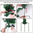 thumbnail image 5 of Holiday Planters,Christmas Holiday Planter Filler Outdoor Decorations,Prelit Holiday Planter,Lighted Artificial Xmas Pine Trees with Tripod Stake With 60 LED Lights,2PCS, 5 of 8