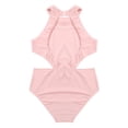 thumbnail image 4 of inhzoy Gymnastic Leotards for Girls One-Piece Cutout Side Ballet Dancewear Activewear Pink 6, 4 of 6