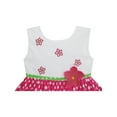thumbnail image 3 of Girls Dress Pink Dot Flower Embroidered Sundress Children Clothes 2, 3 of 5