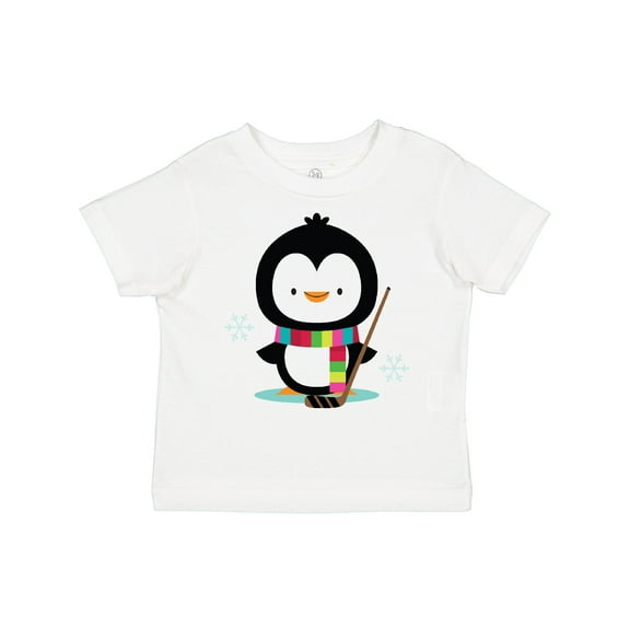 Inktastic Hockey Christmas Penguin Boys or Girls Toddler T-Shirt