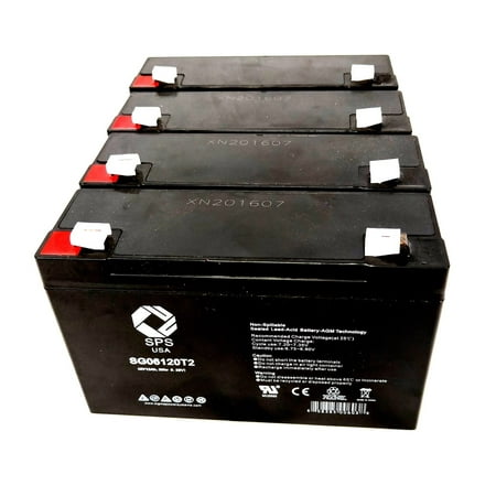 SPS Brand 6V 12 Ah Replacement Battery for Best Power Patriot II Pro 1000 (4