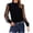 Black, variant on ZVNAΖH Womens Mesh Sheer Long Sleeve Layering Top Mock Neck Lace Floral Blouses Casual Business Spring Fall Outfits