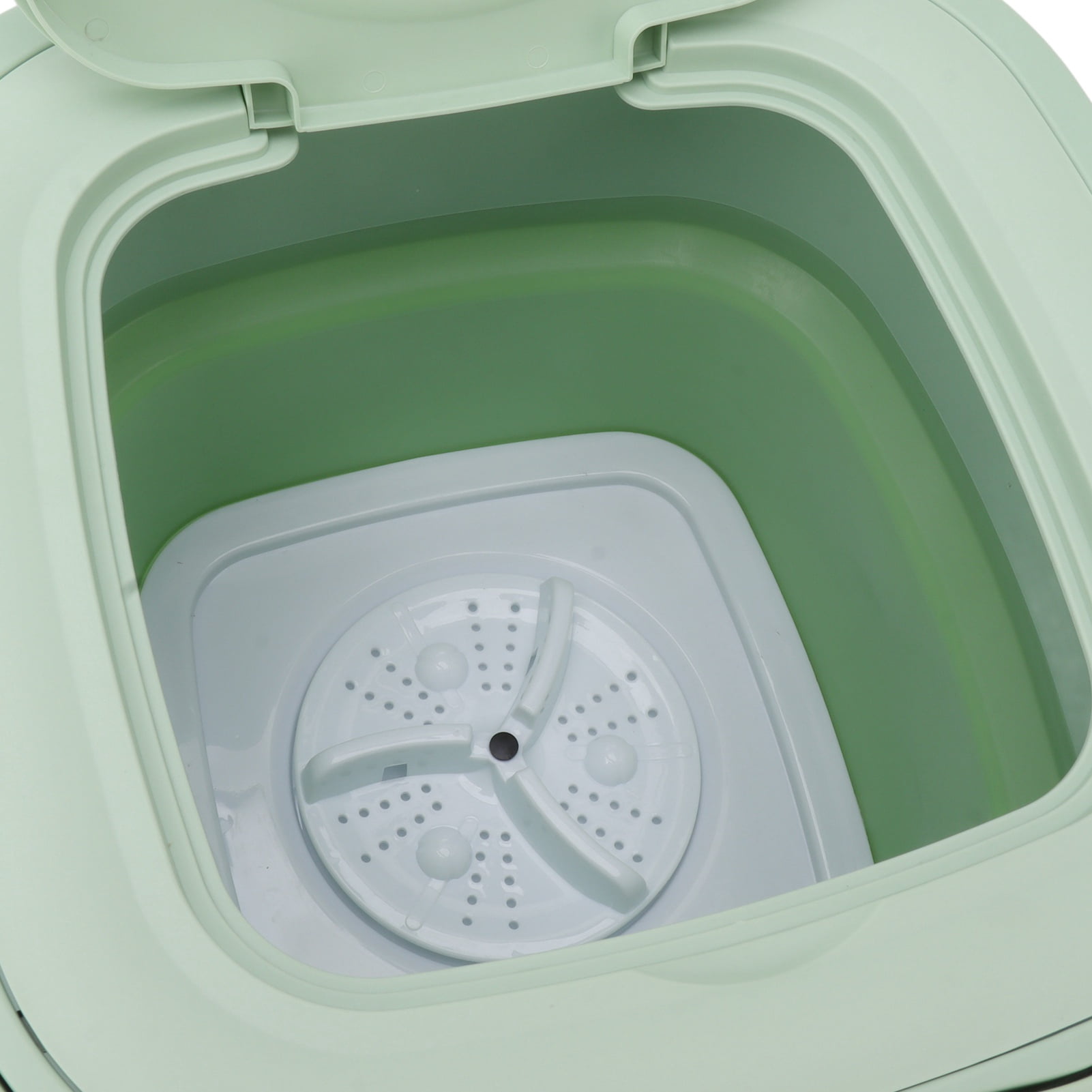 Suodoka Foldable 9L Portable Washing Machine for Dormitory and Hotel, Baby Underwear Mini Washer, Green (11.8 inches / 30 cm)