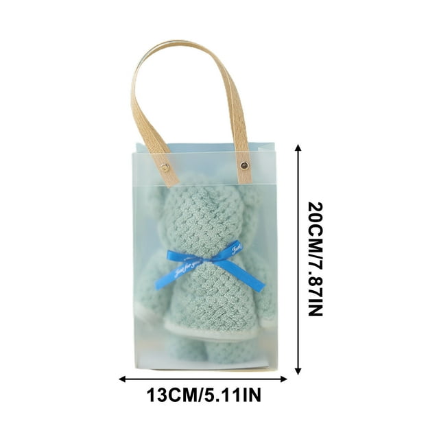 Craftsmanship: Knitted Pineapple Reseau Towel Gift, Bear Towel, High Density Wool Gift, Ins Style