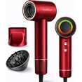 thumbnail image 1 of Secadora de Cabello 1500W Bluelander con Tecnología Iónica y Multiplicadora de Aire, 2 Velocidades y 4 Ajustes de Calor, Rojo, 1 of 5