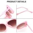 thumbnail image 3 of Gafas de sol cuadradas grandes vintage para mujer, moda, formas grandes, 10, 3 of 4