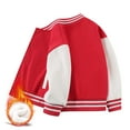 thumbnail image 5 of Byoo Toddler Boys Baseball Jacket Colorblock Varsity Sweatshirt Fall Sports Bomber Jacket, 5 of 5