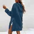 thumbnail image 6 of Womens Plus Size Hoodies, Long Sleeve Pullover for Women Fall Fashion Loose Fit Solid Color Side Slit Long Length Hooded Sweatshirts with Pockets, 6 of 6