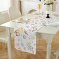 thumbnail image 2 of Table Rectangulaire Moderne en Coton et Lin Motif Lapin Œuf Bannière Décorative Fond de Fête de Vacances Extérieur Intérieur, 2 of 7