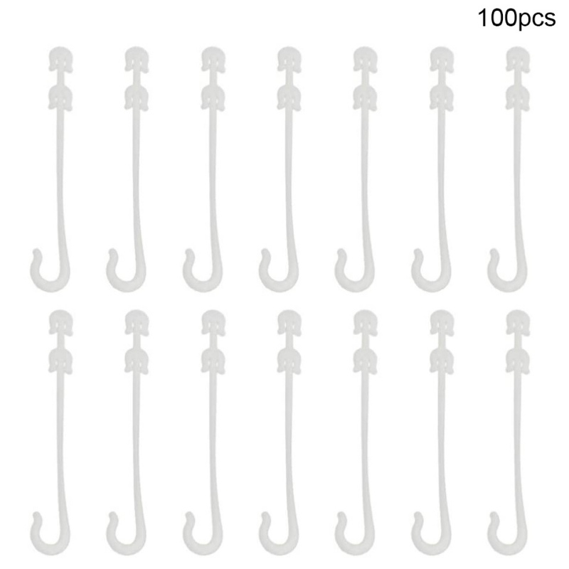 100PCS Plastic JHook Fruit Buckles Hooks Vine Growing Hook for Garden
