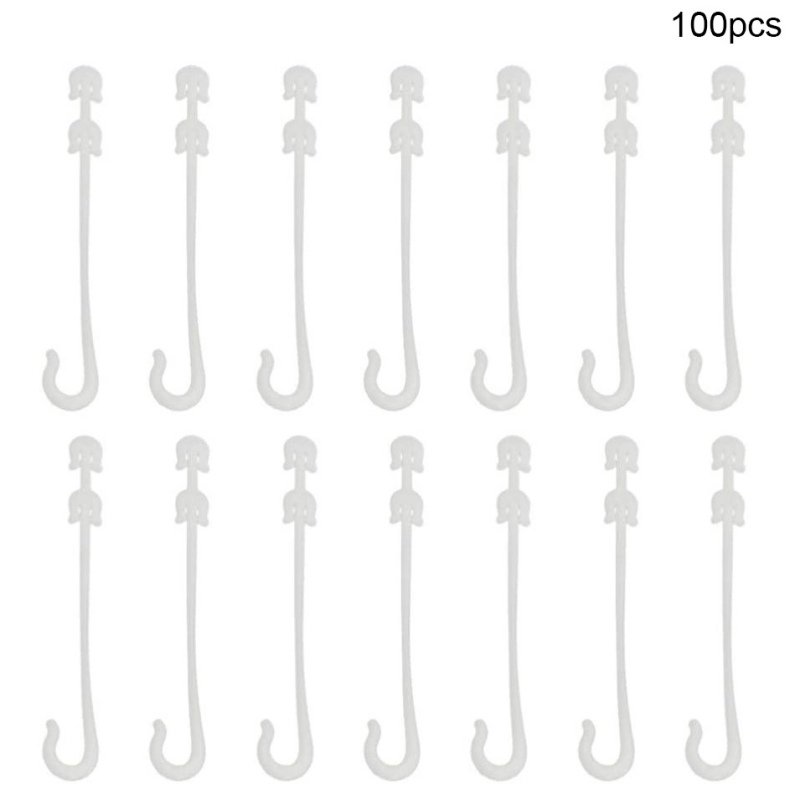 100PCS Plastic JHook Fruit Buckles Hooks Vine Growing Hook for Garden
