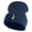 Navy, variant on Small Baby Giraffe Animal Embroidered Iron on Patched 12 Inch Long Knitted Beanie - Black OSFM