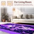 thumbnail image 2 of ODIKA 5'x7' Machine Washable Non-Slip Area Rug, Segmented Cosmic Navigation with Vibrant Lavandula and Skull Motifs High Traffic Rug, Purple, 194582, 2 of 5