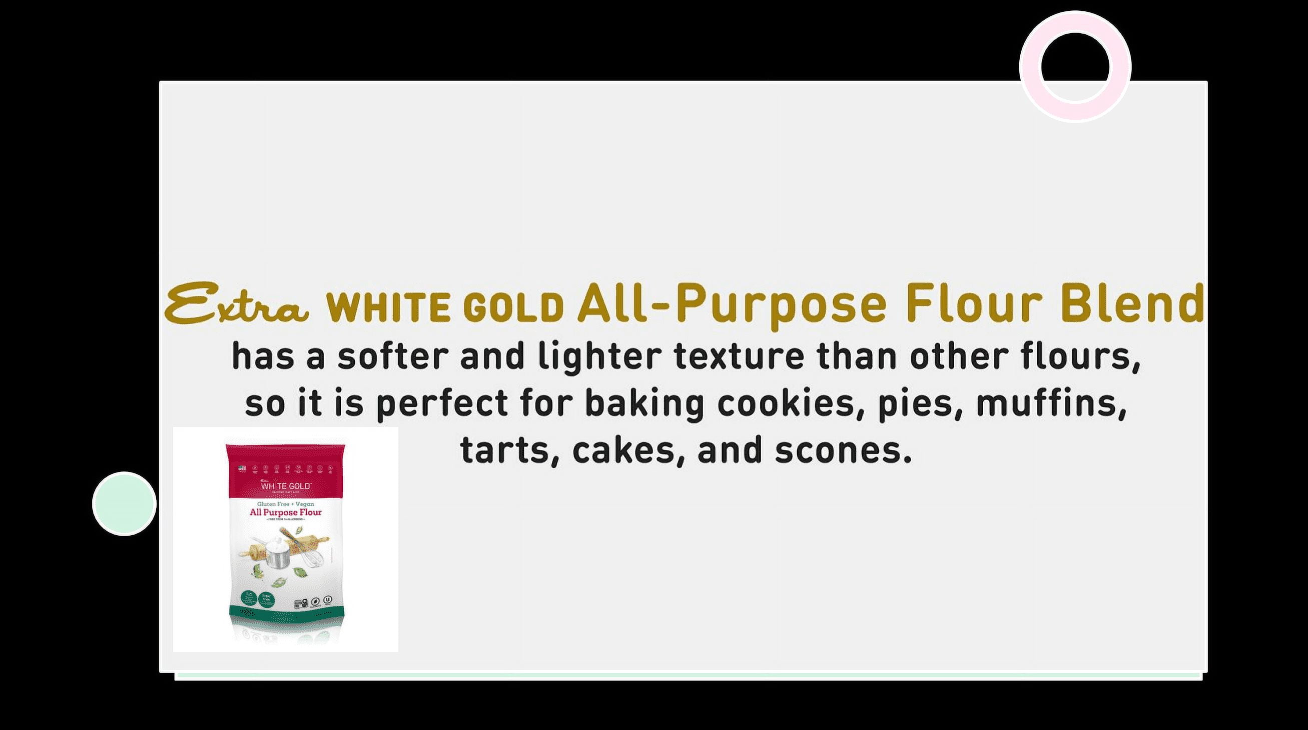 (2 pack) Extra White Gold Merchandise Gluten Free Bread Ground Flour Blend