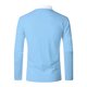 thumbnail image 2 of Gibobby Playera polo hombre Camisa informal con cremallera y empalme para hombre, blusa con cuello vuelto, blusa de manga larga, camisa informal a la mod(Azul,G), 2 of 4